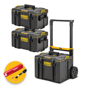 Dewalt DWST83521-1 - Trolley cassetta porta attrezzi completa 3 pezzi - Tough System 2.0