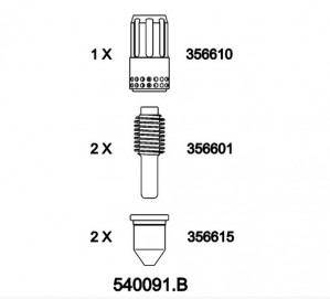 Elettro cf 540091.B Kit ricambi per primo utilizzo