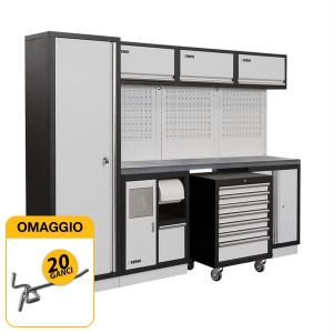 Fervi A008E - Arredamento modulare per officina con OMAGGIO