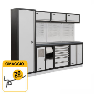 Fervi A008G - Arredamento modulare per officina con OMAGGIO