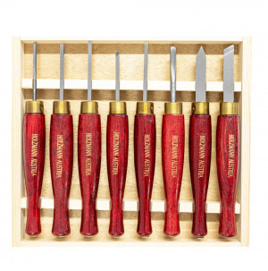 Holzmann HM8TLG set di scalpelli mirco tornitura 8 pezzi HM