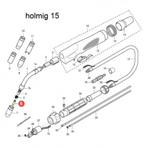 Punte guidafilo per Holmig 15 (0,6-0,8-1,0mm)