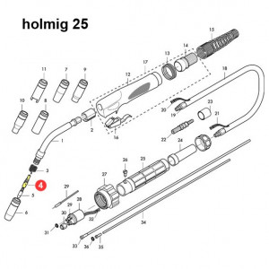 Diffusore gas per Holmig 25 (HG0251)