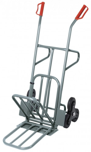 Carrello a 6 ruote piene con pedana pieghevole Ribitech PRCD6R