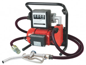 Pompa travaso gasolio semi-autoadescante Ribitech PRKG130 PLUS - portatile con contalitri