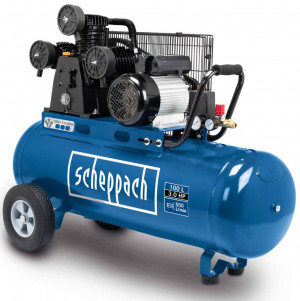 Scheppach hc550tc 230v Compressore a cinghia 100lt 3 cilindri 3cv 10 bar