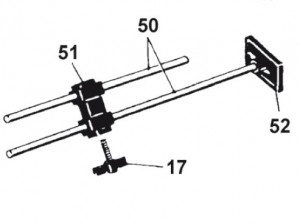 PEGIC 9137050001 KIT BATTUTA ASTA DISTANZIALE DOD. 50,52,51,17