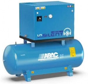 Abac LN1 A49B 270 T4 DOL , compressore silenziato , 270 litri , 400v , 11 bar, 4Hp