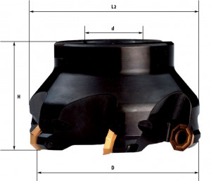 Fervi F308/063 - Fresa a inserto per spianatura