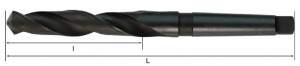 Fervi ST2A12.25 - Punta elicoidale destra con codolo conico