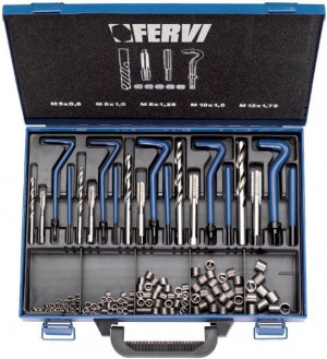 Fervi E010 - Kit riparazione filetti m5 - M12 inox (Default)