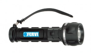 Fervi 0643/1 - Torcia impermeabile a batteria