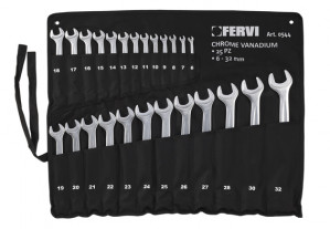 Fervi 0544 - Set chiavi combinate 25pz