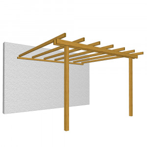 Pergola Addossata 240X240 - Losa Legnami