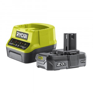 Ryobi Kit energia - Caricabatterie e batteria 18V ONE+ 2,0 Ah