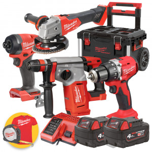 KIT UTENSILI A BATTERIA MILWAUKEE M18 CON TROLLEY 