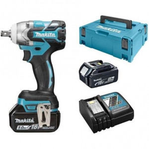 Makita DTW285RTJ Avvitatore ad impulsi 18V 1/2 + 2 batterie 5Ah