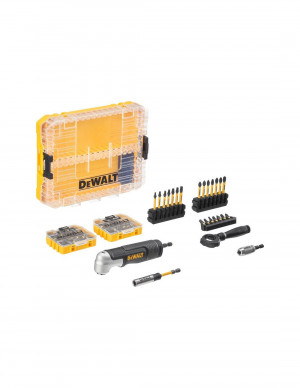 Dewalt DT70775 - Set inserti Extreme FlexTorq ToughCase - Porta inserti angolato - 80 pezzi 