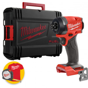 Milwaukee M18 FID3 - Avvitatore a impulsi a batteria, attacco da 1/4" - solo corpo in valigetta