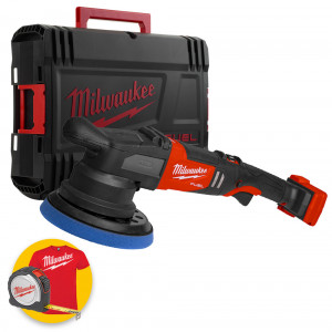 Milwaukee M18 FROP21-0X - Lucidatrice rotorbitale a batteria, orbita 21 mm - solo corpo in valigetta