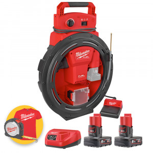 Milwaukee M12 HSFSM-602 - Sturatubi stasatrice compatta a batteria 12V ad alta velocità - 2 x 6Ah 