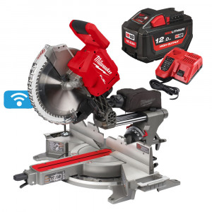 Milwaukee M18 FMS305-121 - Troncatrice legno / sega circolare radiale a batteria 1 x 12Ah