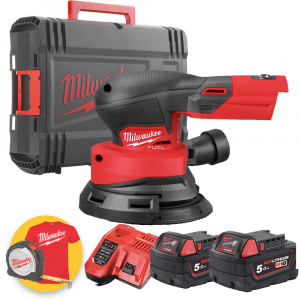 Milwaukee M18 FROS125-502X - Levigatrice rotoorbitale da 125 mm M18 FUEL - 2 x 5Ah