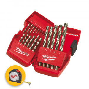 Milwaukee Cassette thunderweb punte metallo HSS-G - din 338 19 pezzi - 4932352374