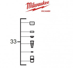 Milwaukee 4931495250 Ugello di ricambio per M12 BHCS3L art.33