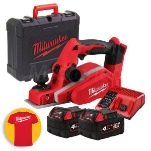 Milwaukee M18 BP-402C - Pialla per legno a batteria, 2 x 4Ah 4933451114