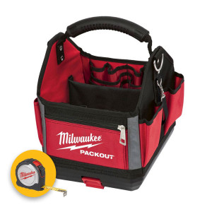 Milwaukee Packout borsa porta attrezzi - cod 4932464084 con attrezzi da sopra