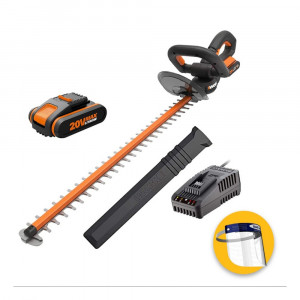 Worx WG260E.5 - Tagliasiepi a batteria completo di batteria 20v 2Ah