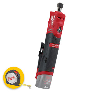 Milwaukee M12 FDGS-0 - Smerigliatrice dritta a batteria 12V Fuel - Solo corpo macchina