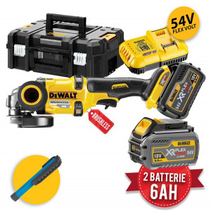 Smerigliatrice a batteria Dewalt DCG414T2 54V 6Ah - XR FLEXVOLT