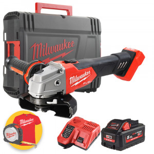 Milwaukee M18 FSAG125X-551B - Smerigliatrice angolare a batteria M18 Fuel - 1 x 5,5 Ah