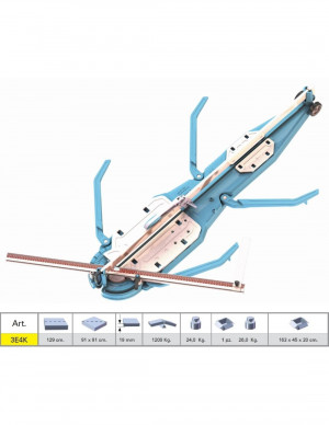 Tagliapiastrelle Sigma 3E4K - 'Serie 3 Klick Klock' 129 cm