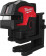 Milwaukee M12 CLL4P-301C - Livella laser con raggio verde a 2 linee con 4 punti piombo