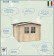 ALCE OPERA - CASETTA IN LEGNO PORTA DOPPIA 2,5 x 2,7 x 2,2 M