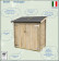 ALCE AMBROGIO - CASETTA IN LEGNO ADDOSSATA 155x85 cm PORTA DOPPIA CIECA - COLOR LEGNO