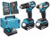 Makita DLX2414JX4 - Trapano a percussione + Avvitatore a impulsi + 2 x 3Ah con 38 accessori