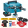 Makita DHP484RTJ - Trapano avvitatore a batteria con percussione, 2 x 5ah in valigetta caricabatterie e omaggi