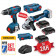 Kit Bosch Professionale 18V - Trapano avvitatore a batteria + Smerigliatrice angolare 