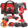 Milwaukee M18 PPA4-502 - BLPDRC Trapano a percussione - FSAG125X Smerigliatrice - Tassellatore BLH - Impulsi BLIDRC 
