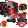 Kit Milwaukee M18FPP2E-953X 18V Tassellatore M18FHX + Smerigliatrice CAG125X - 2 Batterie da 5Ah + 1 da 8Ah 