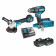 Makita kit utensili 18V - Trapano, Smerigliatrice, 2 batterie 3Ah