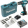 Makita HP333DSAX1 - Trapano avvitatore a percussione 2x2Ah + 74 Accessori