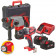 Milwaukee M18 PP2D-402C - Kit utensili a batteria 18V - Trapano con percussione + Tassellatore SDS-plus solo corpo macchina