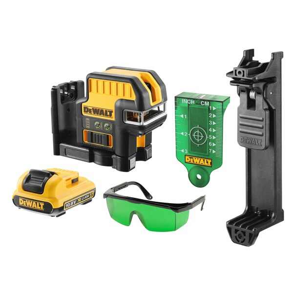 livella laser dewalt a raggio verde