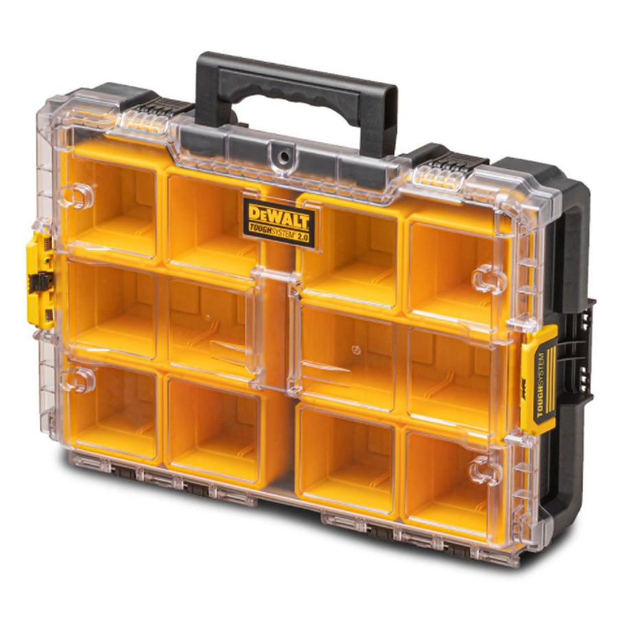 Dewalt DWST83394-1 - Unità organizer con 10 contenitori porta minuteria (2  grandi e 8 piccoli)