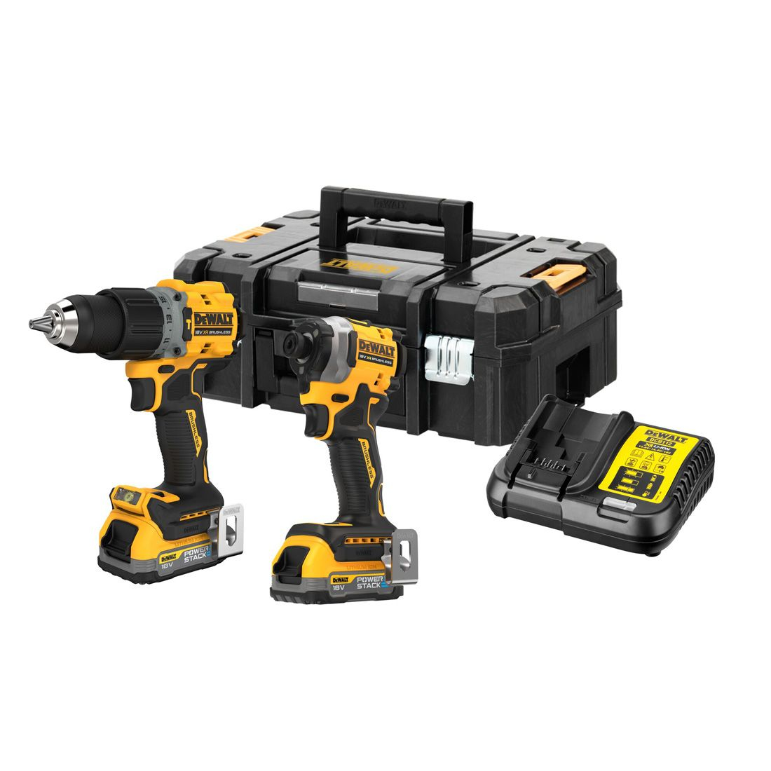 dewalt kit dck2050e2t-qw utensili a batteria powerstack 18v